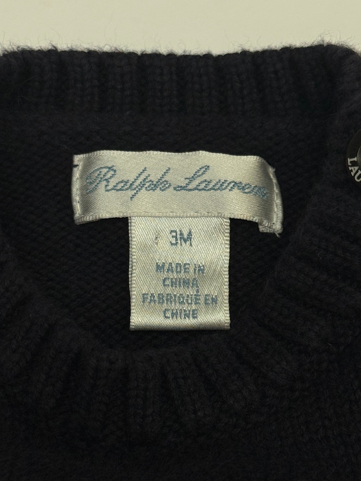Ralph Lauren Bear Knit Sweater 3M
