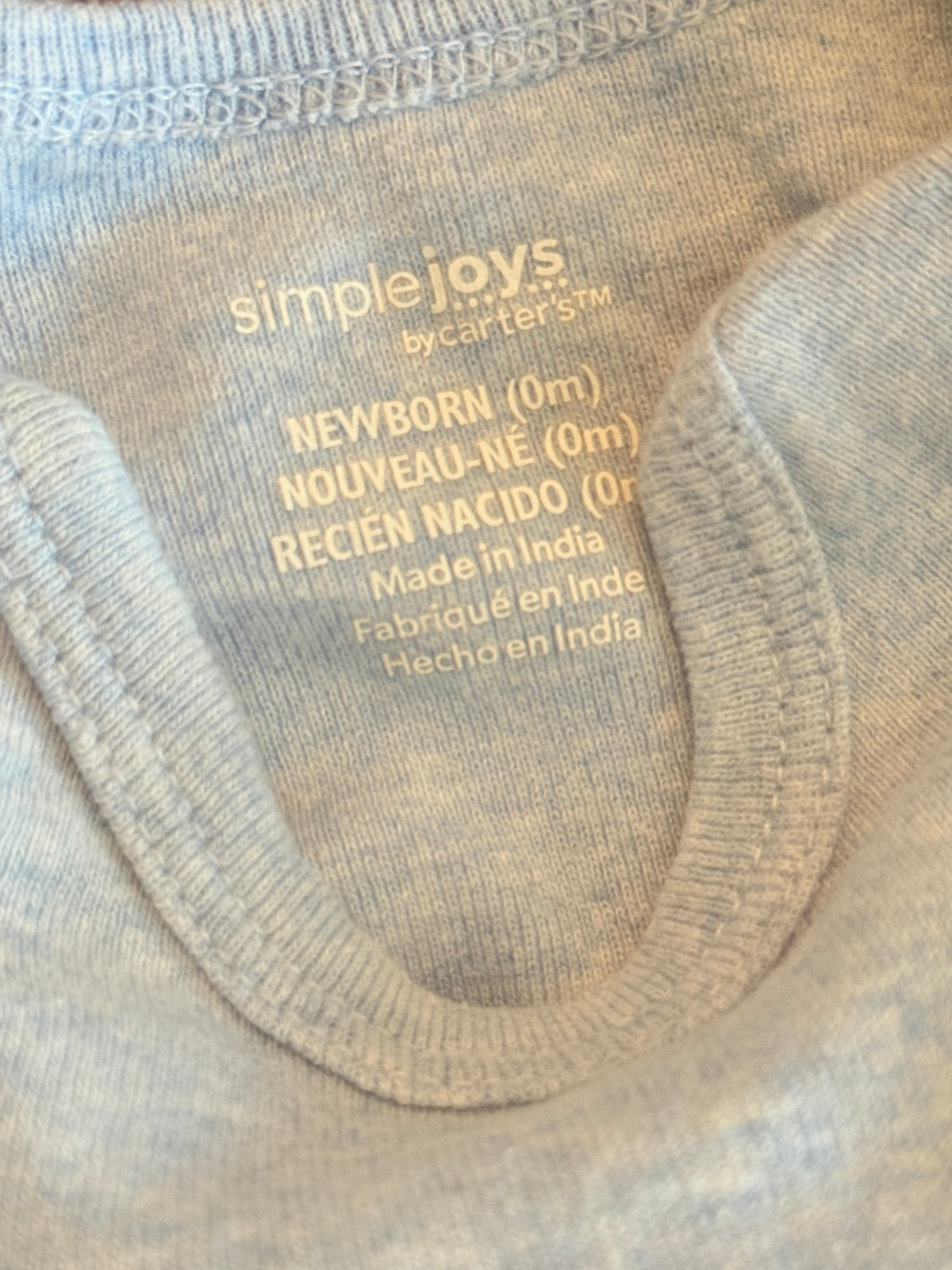 Simple Joys by Carter's Gray Sleep Gown Newborn