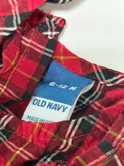 Old Navy Red Plaid Top 6-12M