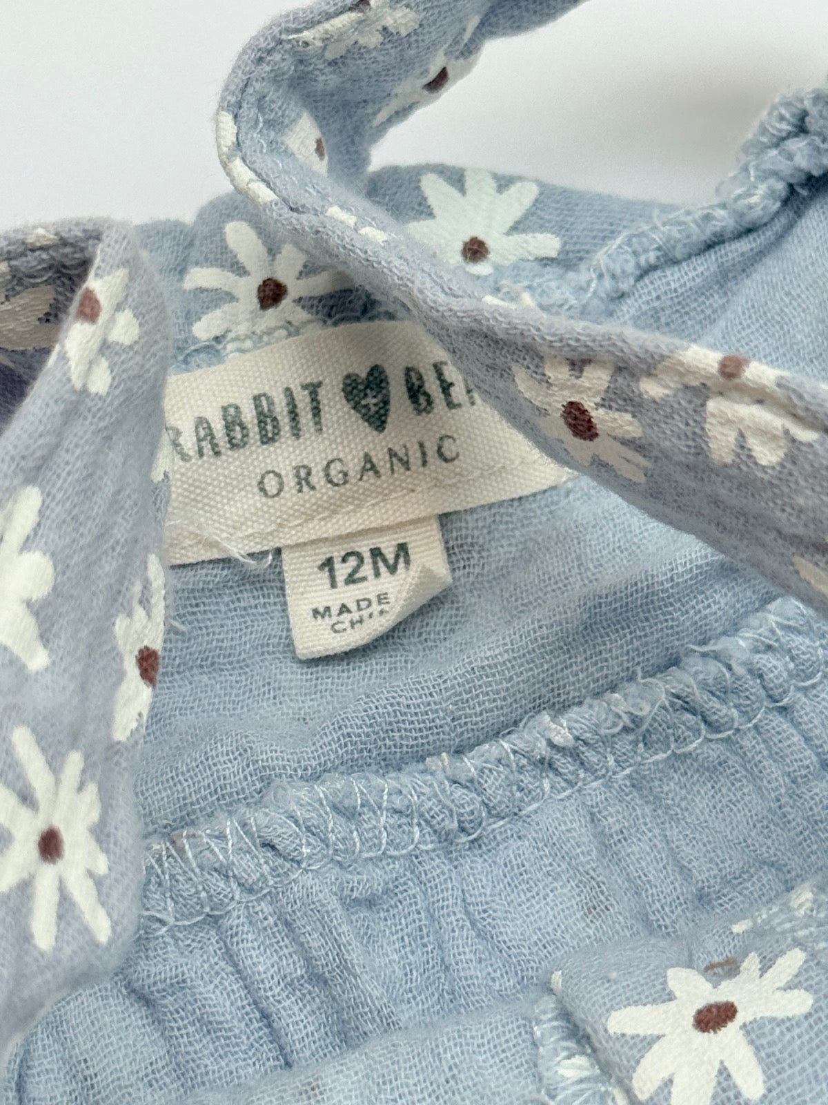 Rabbit + Bear Organic Daisy Set 12M