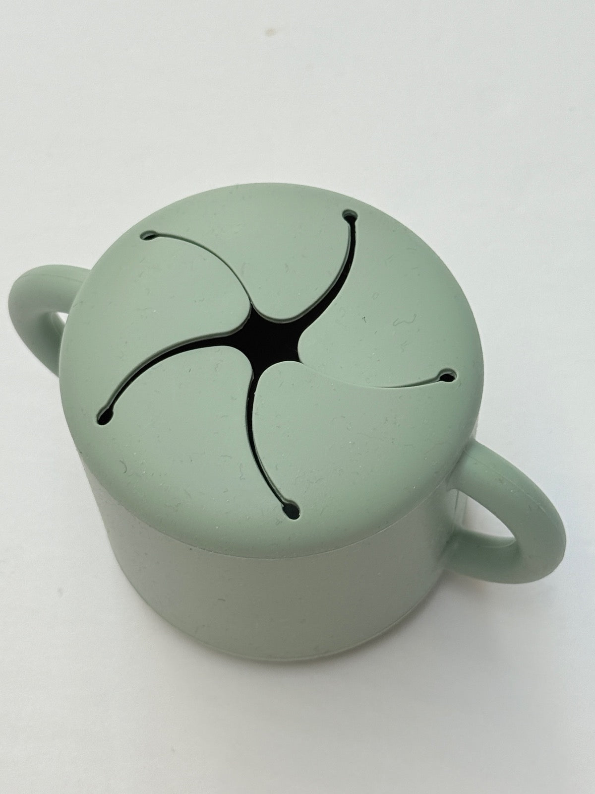 Mushie Silicone Snack Catcher Cup Sage