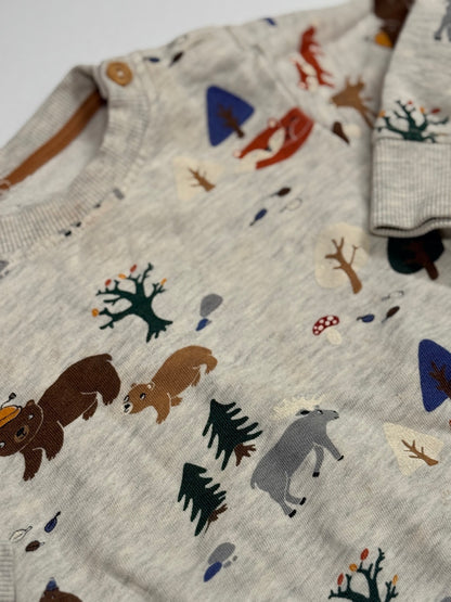 H&M Woodland Animals Sweatshirt 12-18m