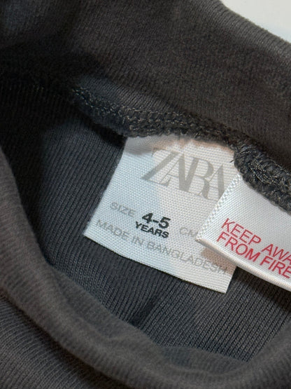 Zara Col roulé manches longues gris foncé 4-5 ans