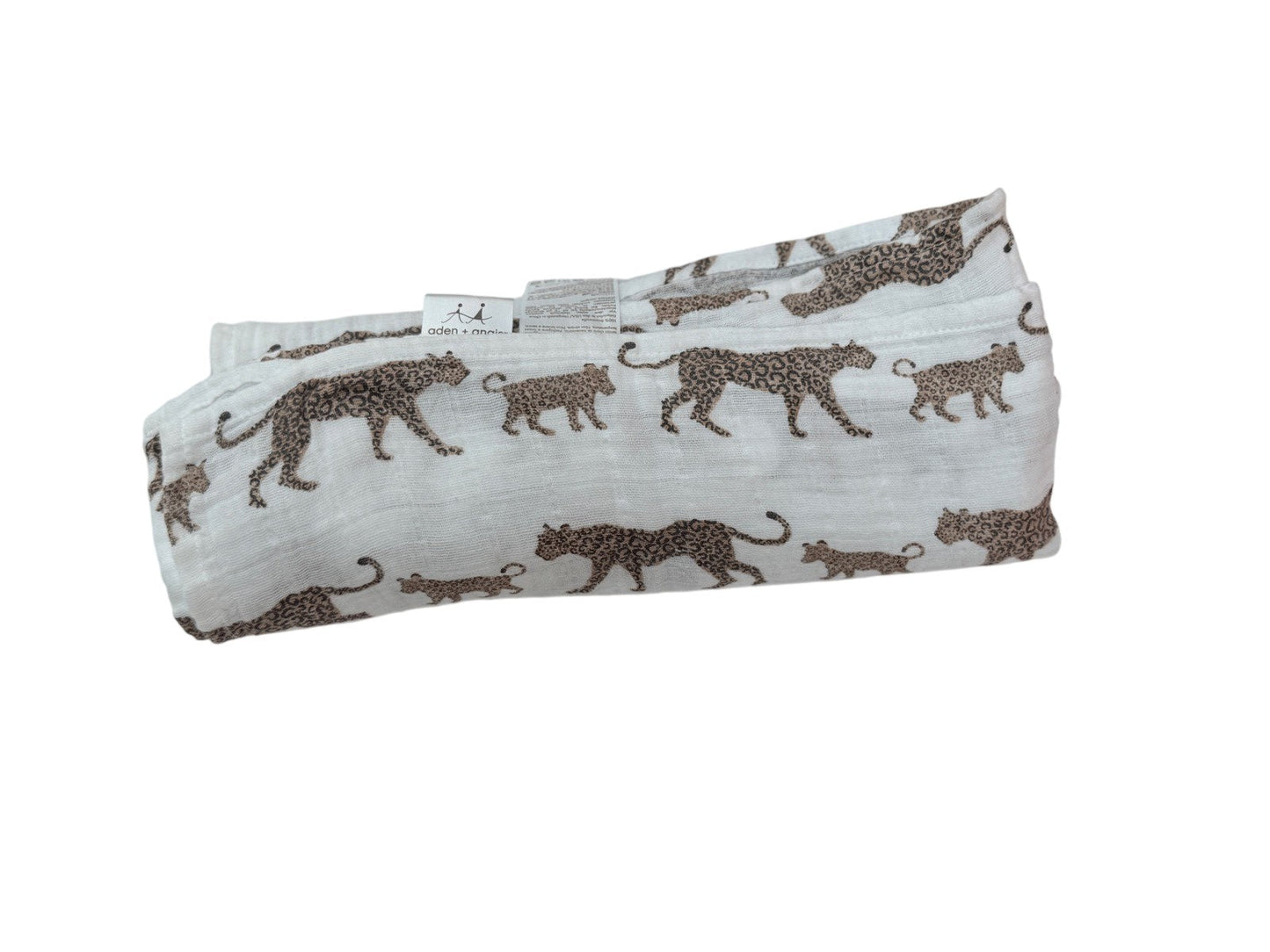 Aden + Anais Leopard Print Muslin Swaddle Blanket