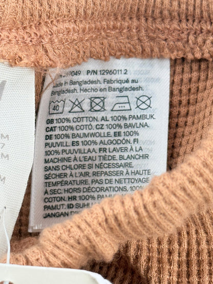NWT - H&M Brown Waffle Knit Pants 12-18M