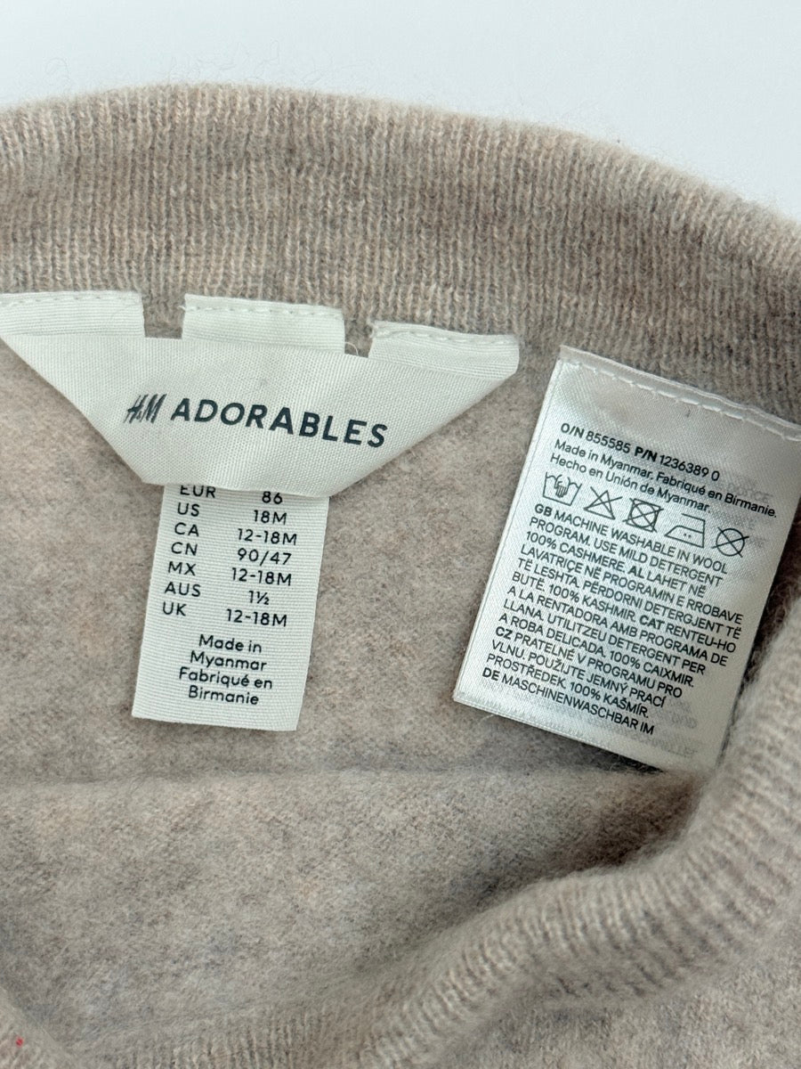 H&M Adorables Cashmere Joggers 12-18M