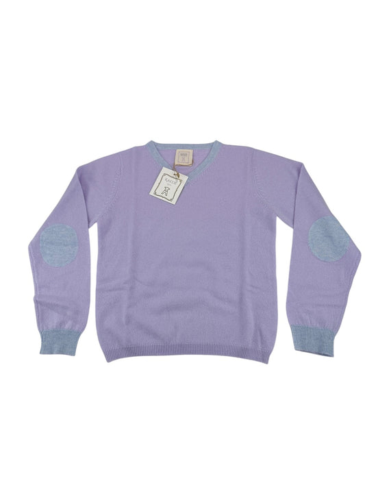 NWT - Kaede Kids Cashmere V-Neck Sweater 7-8Y