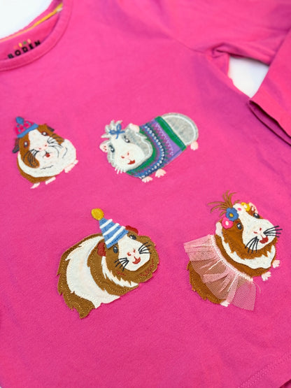 Mini Boden Guinea Pig Long Sleeve Top 6-7y