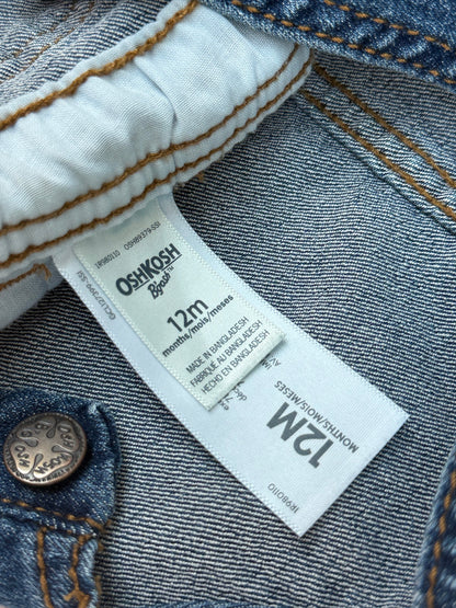 OshKosh B'gosh Denim Overalls 12M