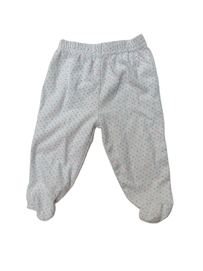 Polka Dot Footed Baby Pants 6M