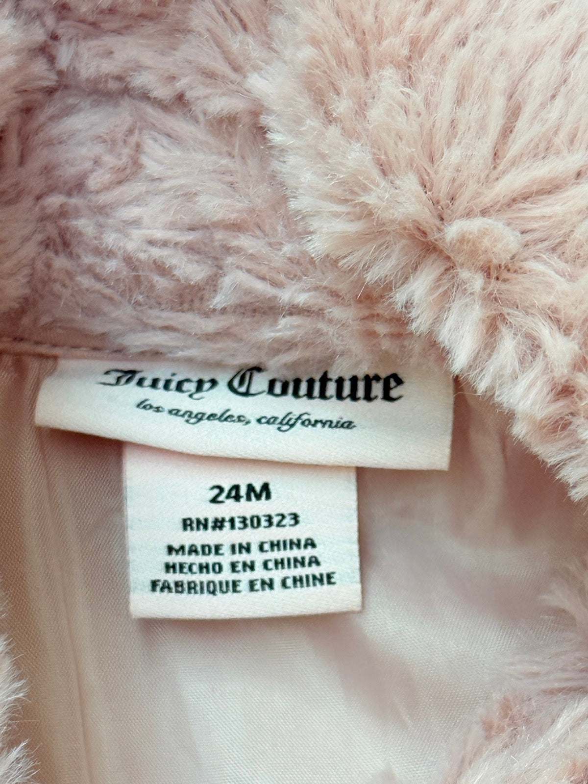 Juicy Couture Faux Fur Coat 24M