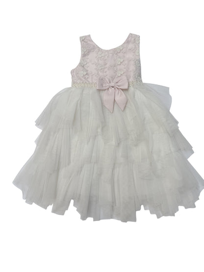 American Princess Pearl Tulle Flower Girl Dress 4