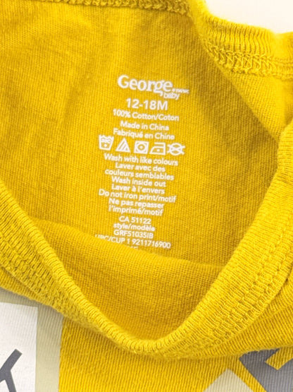George Baby Construction Trucks Bodysuit 12-18M