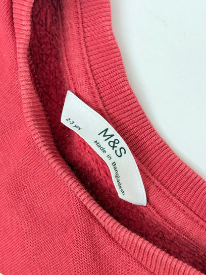 M&S Racing Cars Sweatshirt 2-3 Years