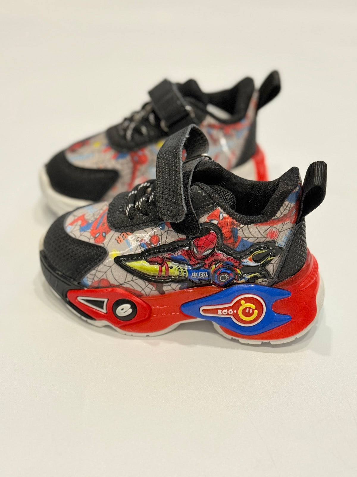 Sneakers Spider-Man Black Red Toddler 22 =6-6.5US