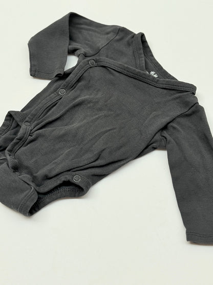 H&M Organic Cotton Wrap Bodysuit 1-2M