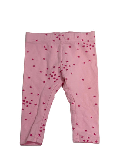 George Pink Star Print Leggings 3-6M