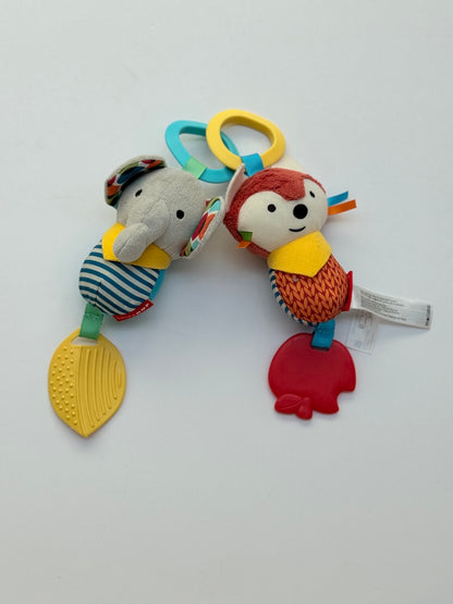 Skip Hop Bandana Buddies Elephant Hedgehog Toy Set