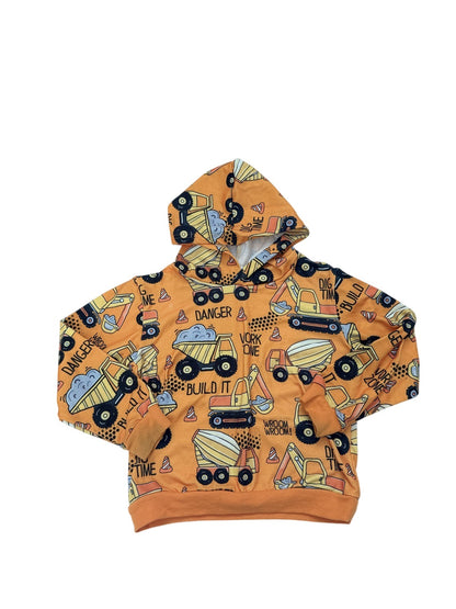 Construction Trucks Hoodie Size 4-5Y