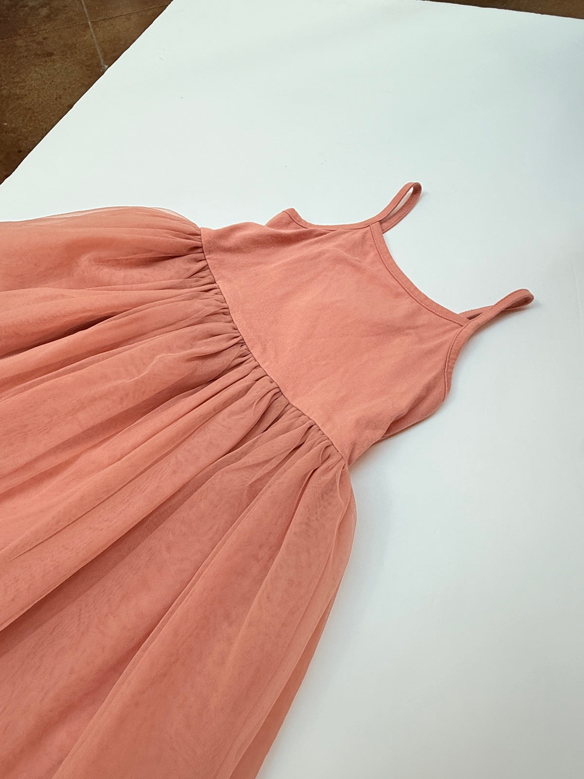 Little Earthling Dusty Rose Tulle Dress 4-5Y
