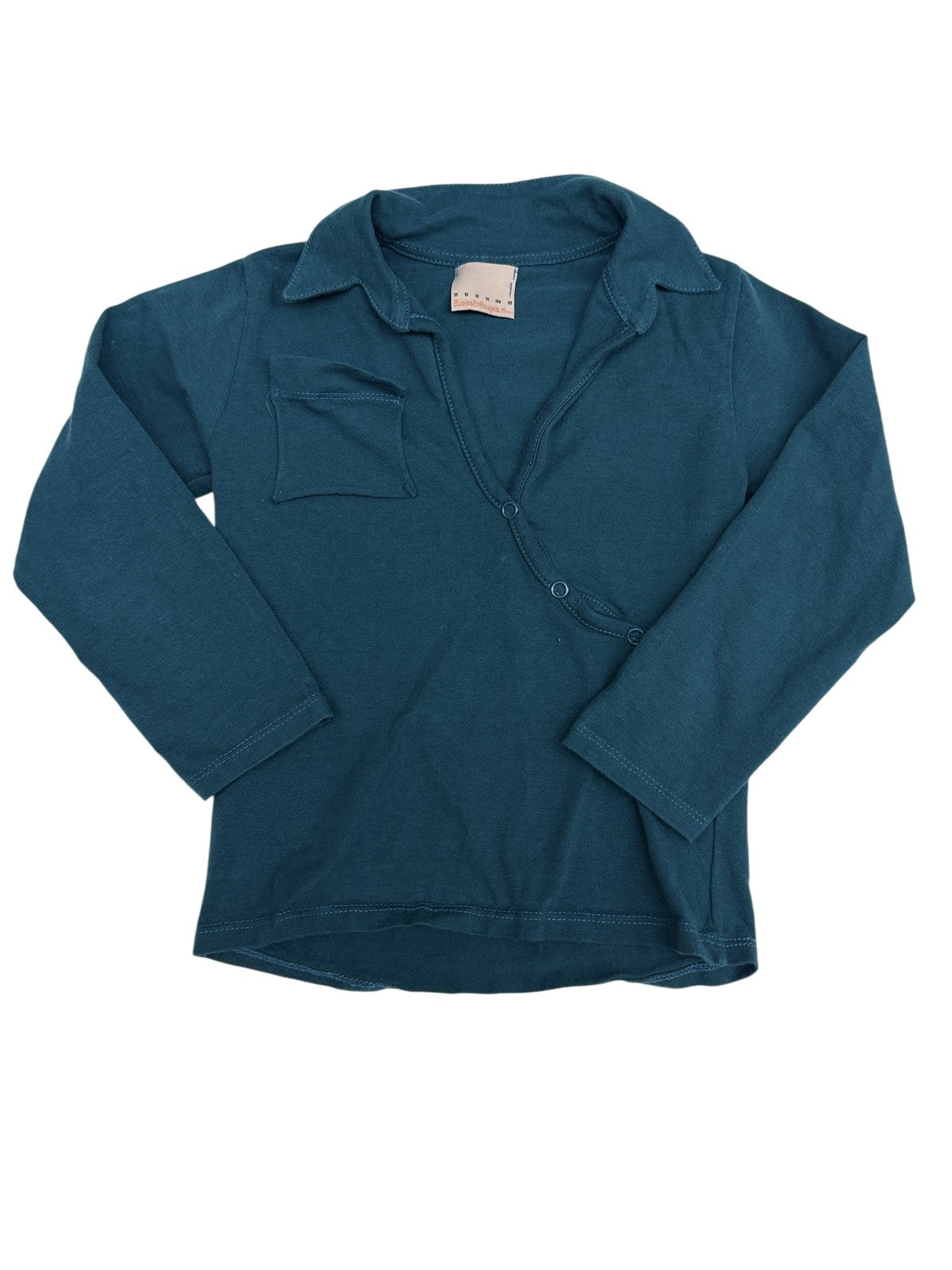 BuisjesEnBeugels.nl Teal Snap-Front Top 4T