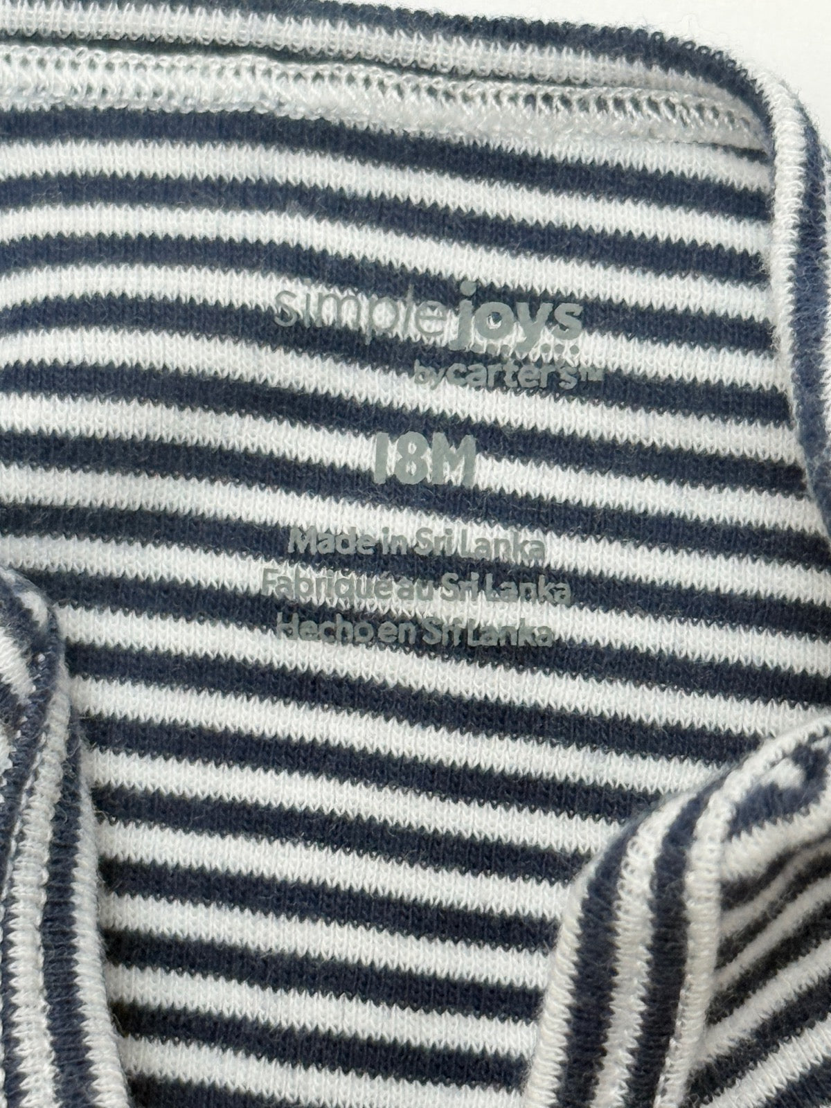 Simple Joys by Carter's Striped Bodysuit 18M