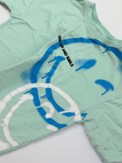 Zara x Smiley World Mint T-Shirt 8-9Y