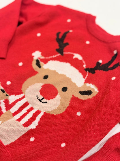 Shein Reindeer Christmas Sweater 18-24M