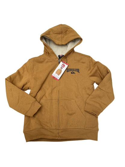 NWT - Quiksilver Sherpa Lined Zip Hoodie Size 7/8