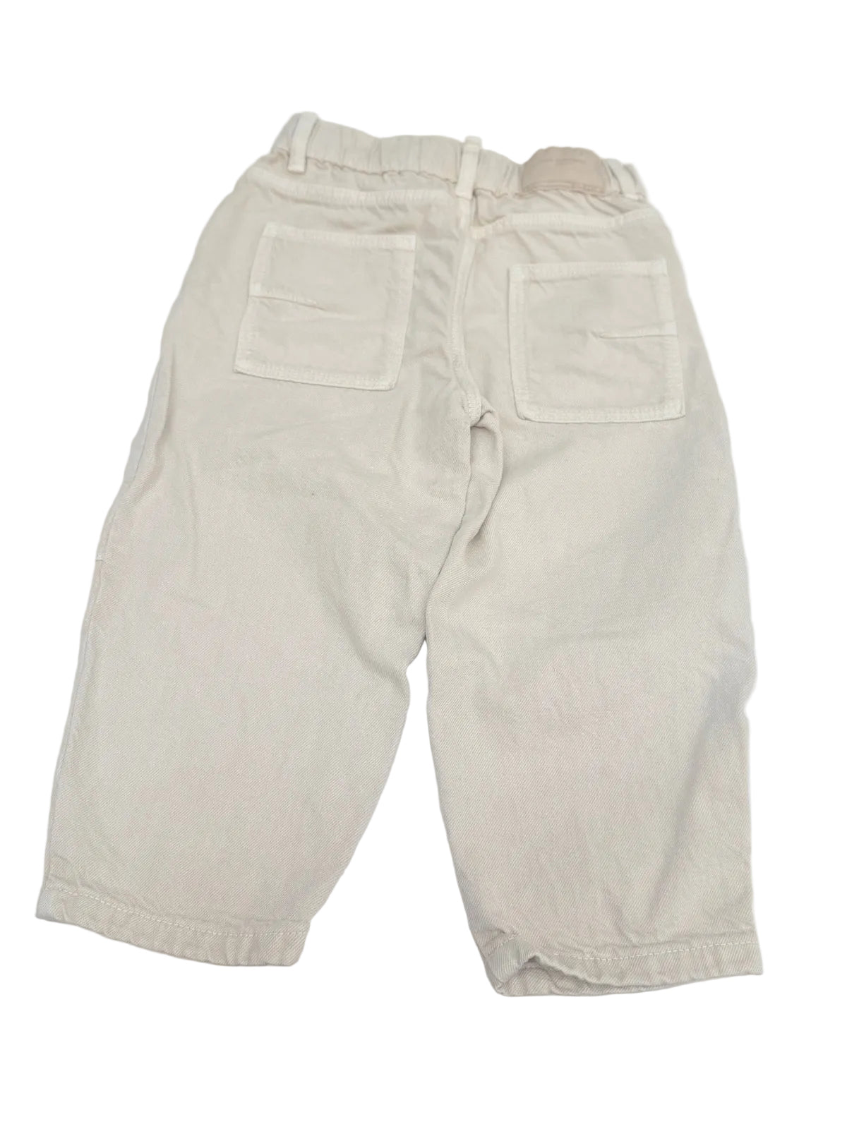 Zara Beige Elastic Waist Pants 4T