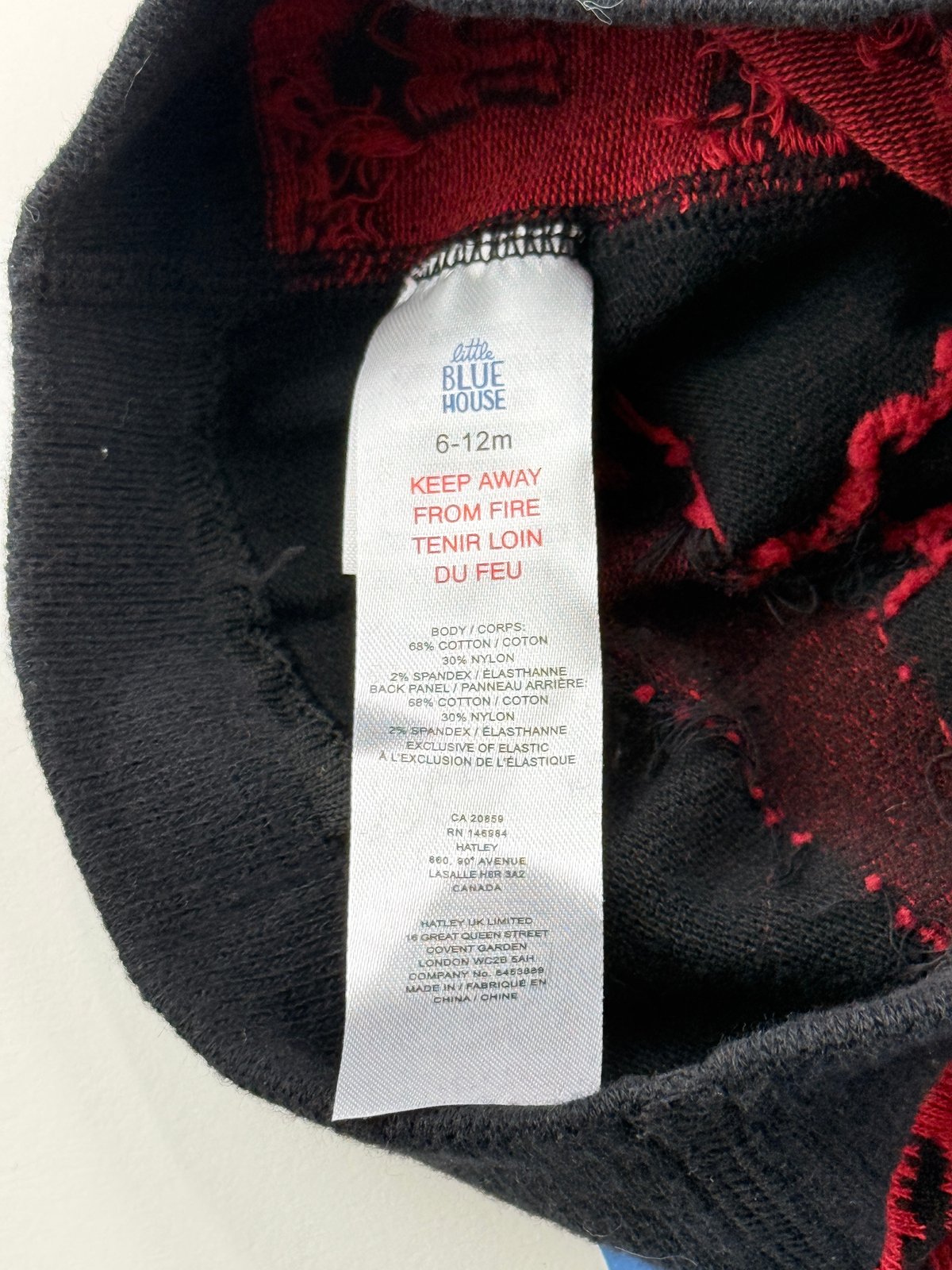 NWT - Little Blue House Moose Red Baby Leggings 6-12M
