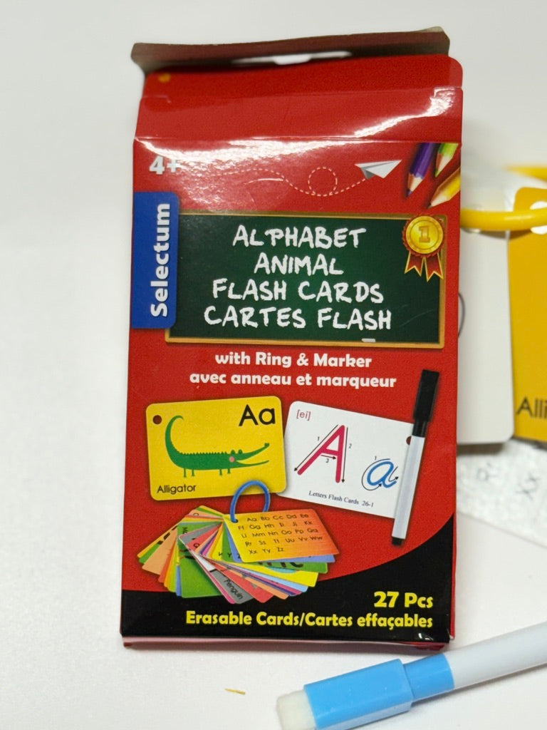 Alphabet Animal Flash Cards Practice Writing Dry Erase
