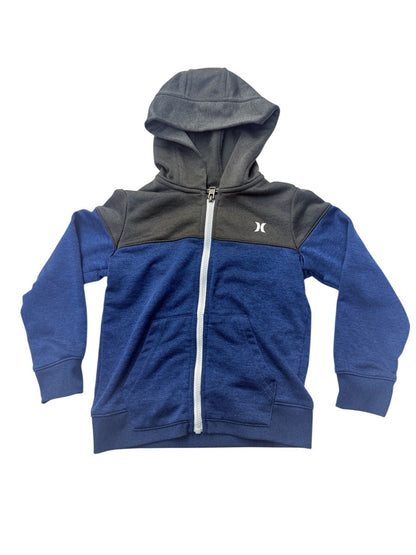 Hurley Blue Gray Zip-Up Hoodie Size 6