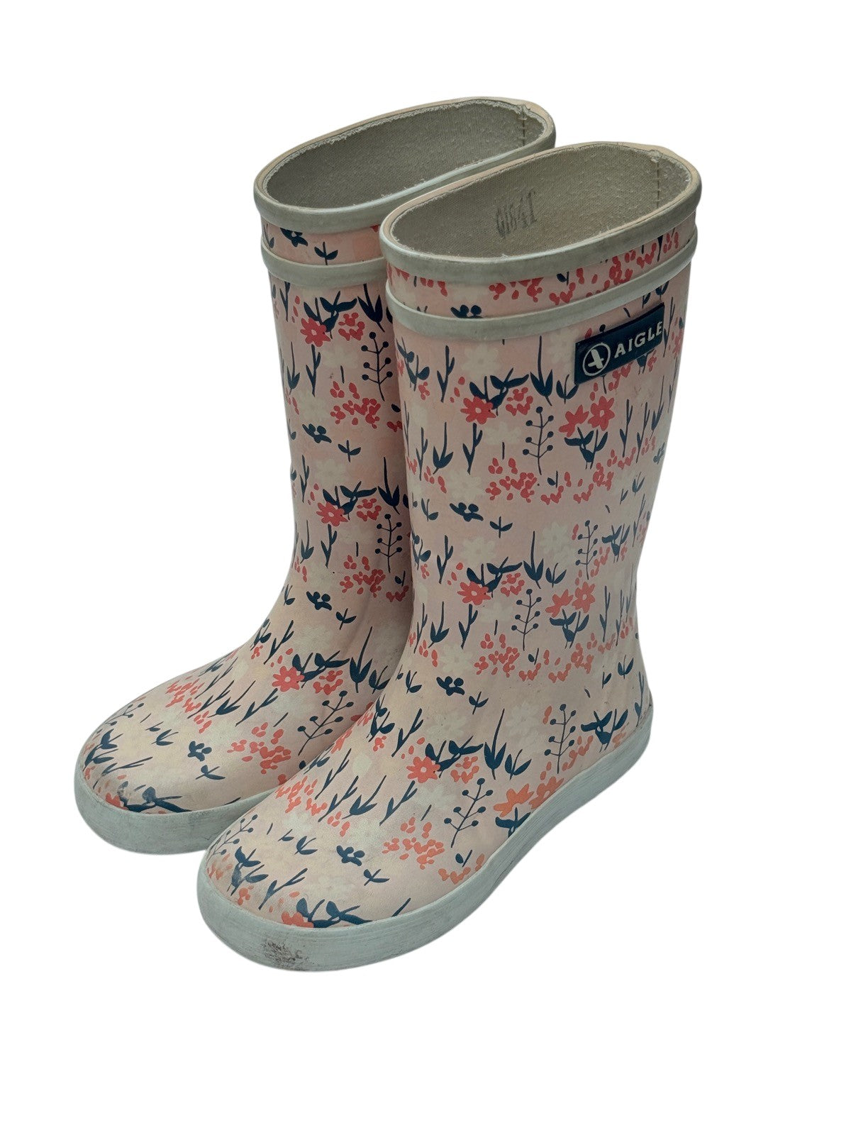 Aigle Floral Print Rain Boots Size 10.5
