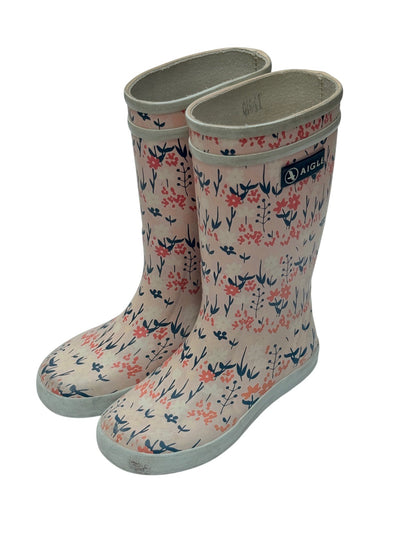 Aigle Floral Print Rain Boots Size 10.5
