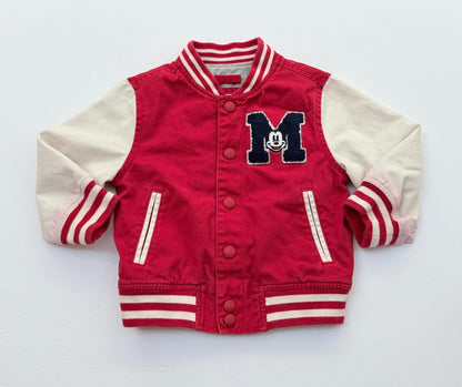 Baby Gap Disney Mickey Mouse Varsity Jacket 18-24m