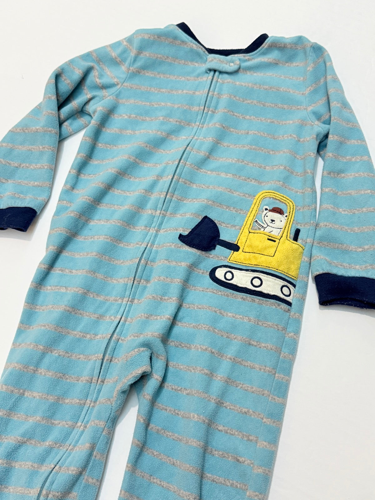 Carter's Excavator Striped Sleeper Size 5T