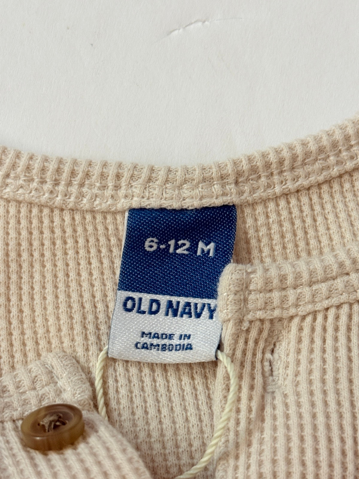 Old Navy Thermal Waffle Knit Bodysuit 6-12M