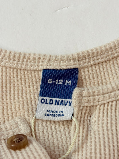 Old Navy Thermal Waffle Knit Bodysuit 6-12M