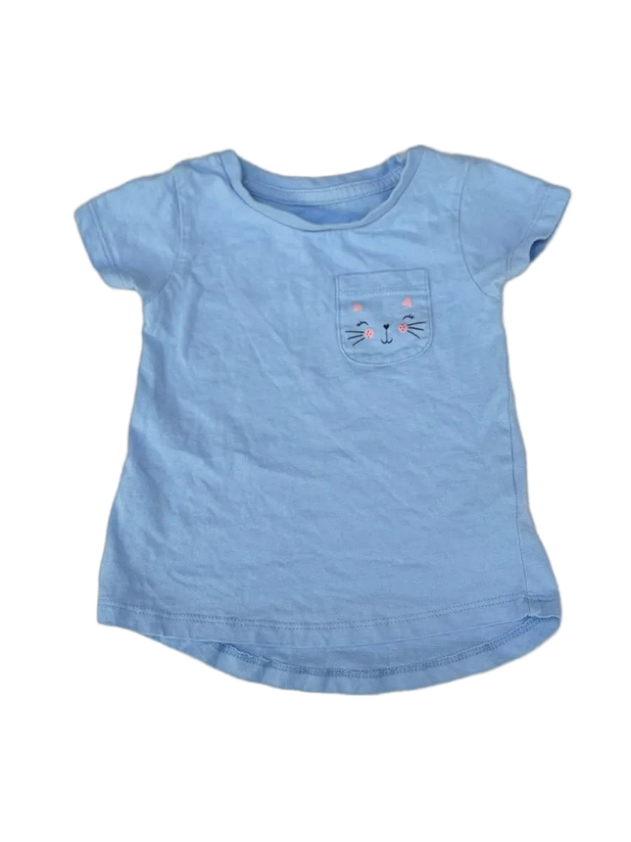 St. Bernard Dunnes Blue Cat Pocket Tee 12-18m