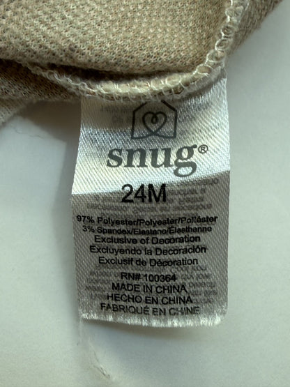 Snug Floral Leaf Print Cardigan 24M