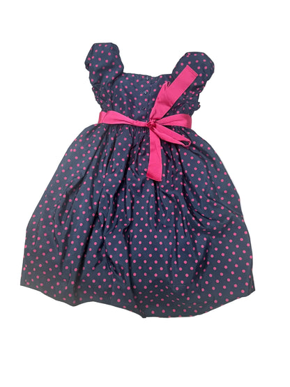 Chaps Navy Polka Dot Dress Size 5