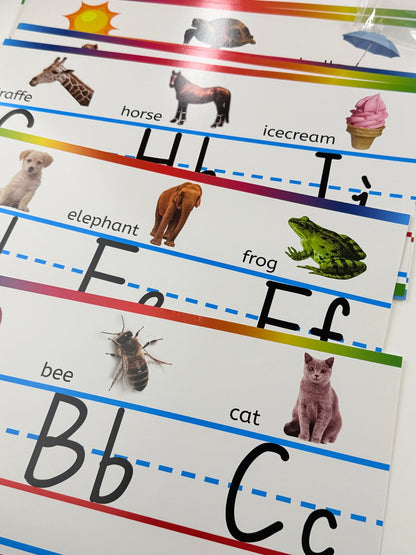 Alphabet and Number Classroom Wall Line Set