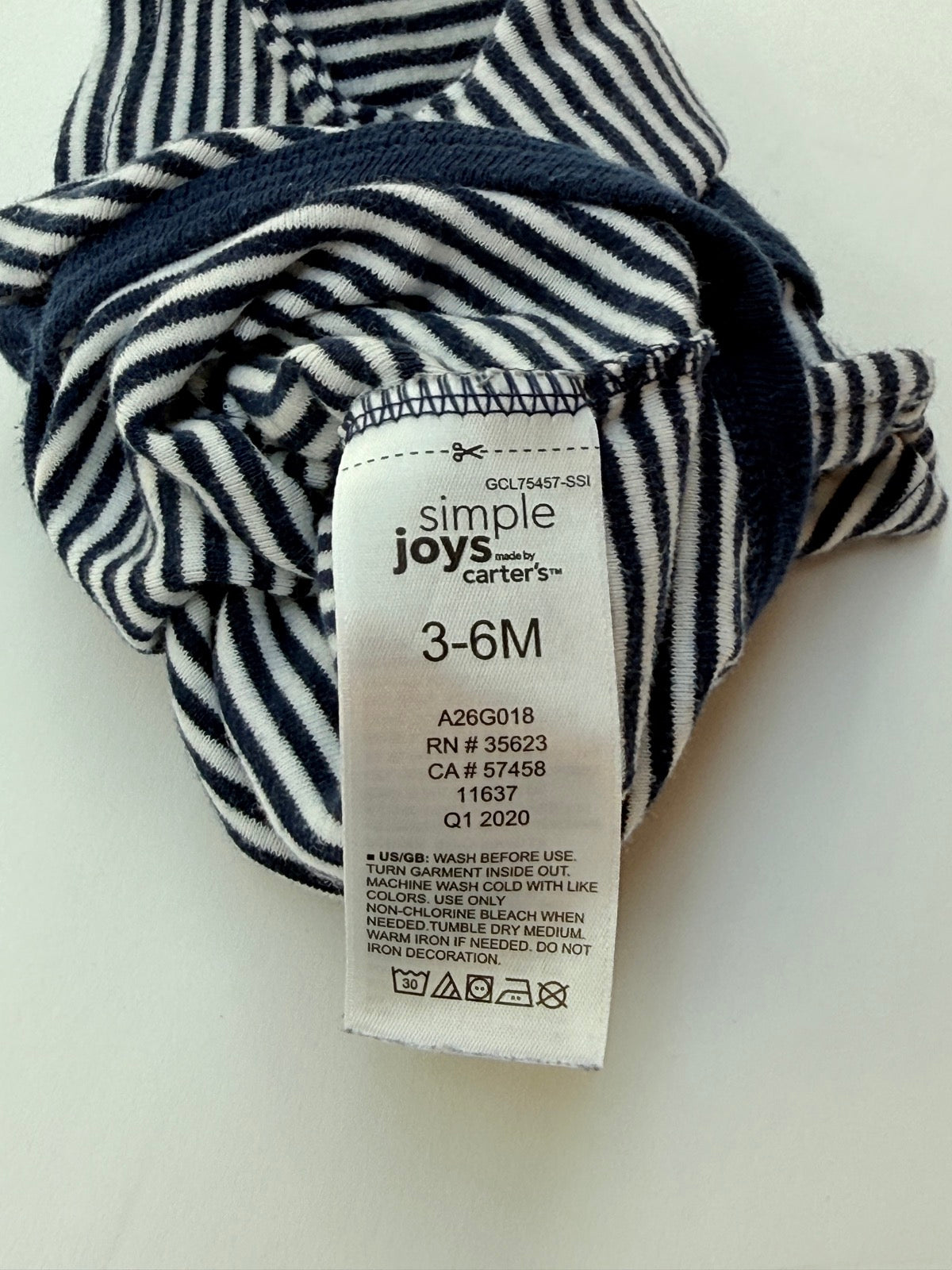 Simple Joys by Carter's Striped Bodysuit 3-6M