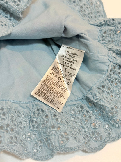 Baby Gap Floral Blue Top 6-12m