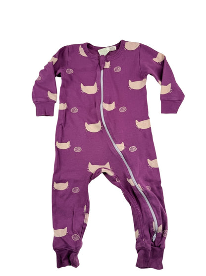 Parade Purple Cat Print Pajamas 12-18M