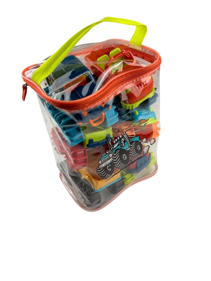 Mini Monster Trucks 6-Piece Toy Set in Zip Bag