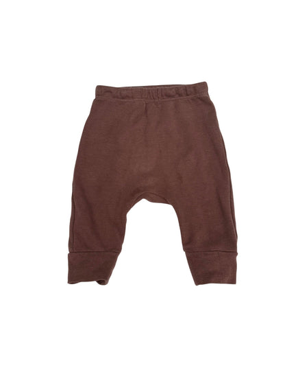 Quincy Mae Brown Harem Pants 3-6m