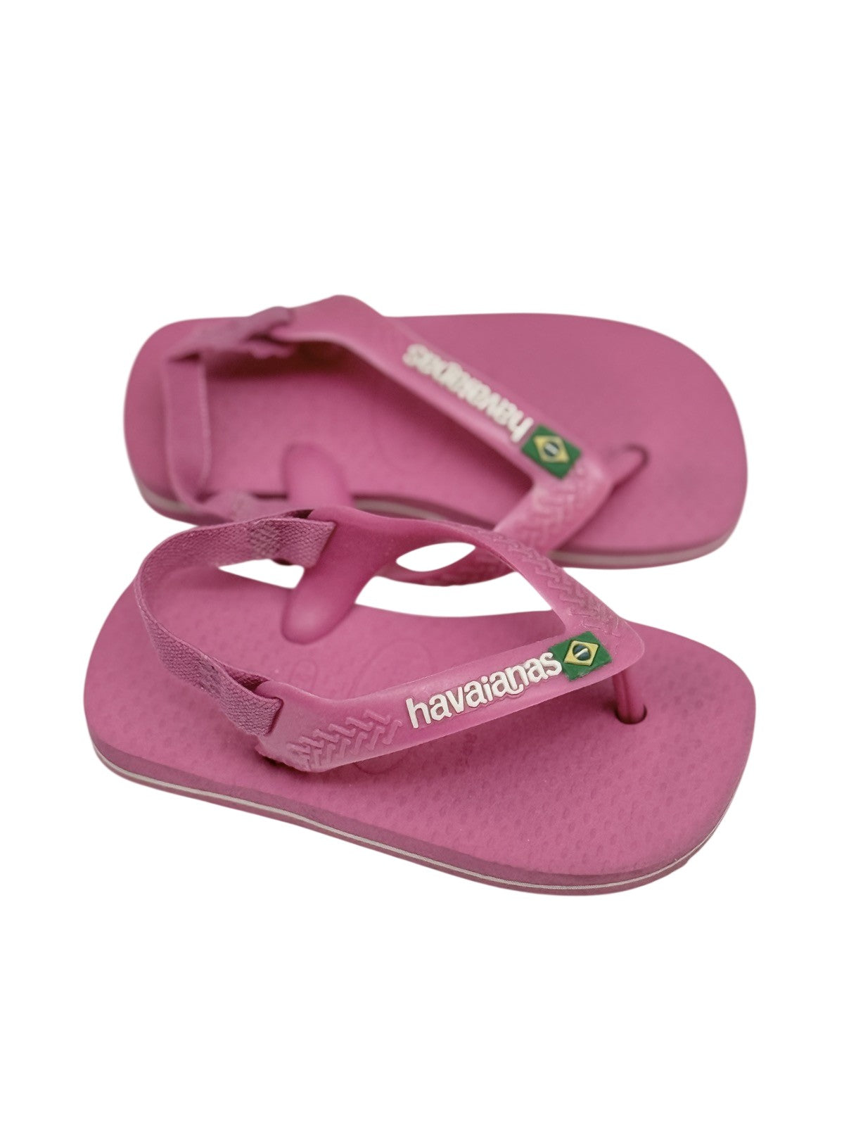Havaianas Baby Brazil Pink Flip Flops Size 7C