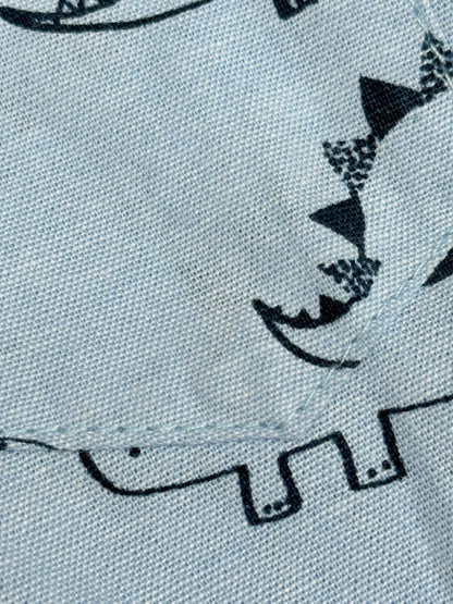 Mick Mack Dinosaur Print Button-Up Shirt 12M